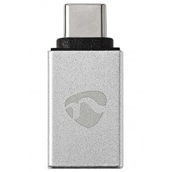 NEDIS PROFIGOLD USB-C/USB 3.2 Gen 1 adaptér/ USB-C zástrčka - USB-A zásuvka/ hliník/ stříbrný/ BOX