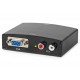 NEDIS převodník VGA na HDMI/ 2x RCA/ černý