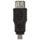 NEDIS redukce USB 2.0/ zástrčka USB micro B - zásuvka USB A/ černý/ blistr