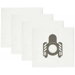 NEDIS sáčky do vysavače/ 4 kusy/ syntetické/ AEG Gr. 5/5s, Electrolux ES 51, AEG GR5, Electrolux E51/ bílé
