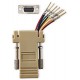 NEDIS serial adaptér/ zástrčka D-SUB 9-Pin - zásuvka RJ45/ pooniklovaný/ slonovinová kost/ blistr