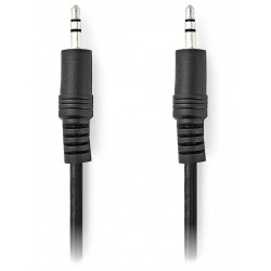 NEDIS stereo audio kabel s jackem/ zástrčka 3,5 mm - zástrčka 3,5 mm/ černý/ bulk/ 10m