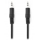 NEDIS stereo audio kabel/ 3,5mm jack zástrčka - 3,5mm jack zástrčka/ černý/ bulk/ 1m