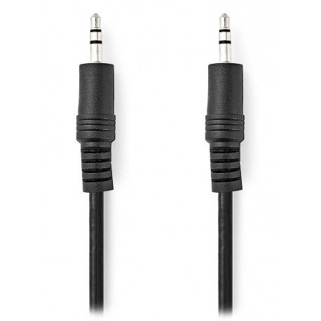 NEDIS stereo audio kabel/ 3,5mm jack zástrčka - 3,5mm jack zástrčka/ černý/ bulk/ 1m