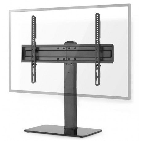 NEDIS stolní TV stojan/ 37 - 70 "/ nosnost 40 kg/ nastavitelné výšky/ fixní/ ocel/tvrzené sklo/ černý