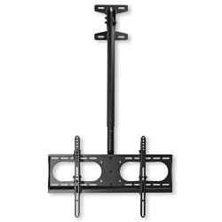 NEDIS stropní držák pro LCD a TV/ 42 - 65"/ nosnost 45 kg/ náklon ± 15°/ otáčení 24°/+24°/ ocel/ černý