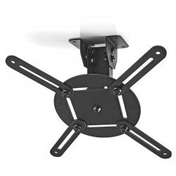 NEDIS stropní držák pro projektor/ Full motion/ nosnost 10 kg/ otáčení 360°/ 4 ramena/ ocel/ černý