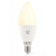 NEDIS Wi-Fi chytrá LED žárovka/ E14/ svíčka/ 4,9W/ 230V/ 470lm/ teplá až studená bílá/ 2700 - 6500K/ RGB/ stmívatelná