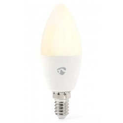 NEDIS Wi-Fi chytrá LED žárovka/ E14/ svíčka/ 4,9W/ 230V/ 470lm/ teplá až studená bílá/ 2700 - 6500K/ RGB/ stmívatelná