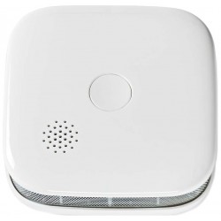 NEDIS Wi-Fi chytrý detektor kouře/ napájení z baterie/ hlasitost 85 dB/ výdrž snímače 10 let/ Android/ iOS/ bílý