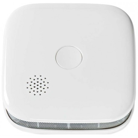 NEDIS Wi-Fi chytrý detektor kouře/ napájení z baterie/ hlasitost 85 dB/ výdrž snímače 10 let/ Android/ iOS/ bílý