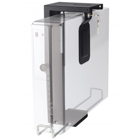 Neomounts  CPU-D075BLACK/LK / CPU Holder (height PC: 20-36 cm / width PC: 5-10 cm, lock) / Black