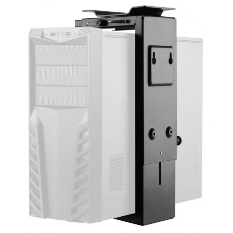 Neomounts Select NM-CPU100BLACK/Držák na PC/pod stůl/na stěnu/výška PC: 30-53 cm/šírka PC: 9-20 cm /otáčení 360°/černý