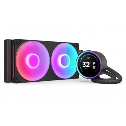 NZXT vodní chladič Kraken 280 ELITE RGB / 2x140mm RGB fan / 4-pin PWM / LCD disp. / 6 let