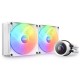 NZXT vodní chladič Kraken 280 RGB / 2x140mm fan / 4-pin PWM / LCD disp. / 6 let / bílý