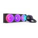 NZXT vodní chladič Kraken 360 ELITE RGB / 3x120mm RGB fan / 4-pin PWM / LCD disp. / 6 let