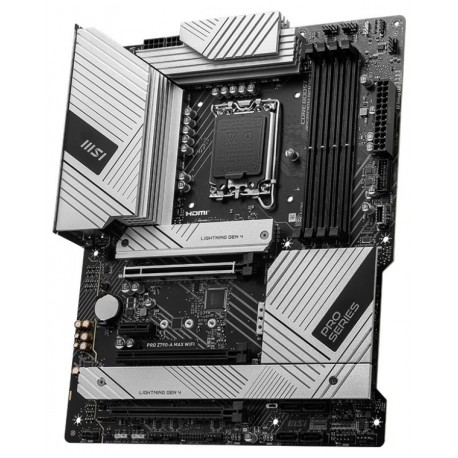 OPRAVENÉ - MSI PRO Z790-A MAX WIFI / Intel Z790 / LGA1700 / 4x DDR5 / 4x M.2 / HDMI / DP / USB-C / WiFi / ATX