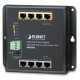 OPRAVENÉ - Planet WGS-804HPT plochý L2 switch, 8x1Gb, 4x PoE 802.3at 144W, 48-54VDC, -40~75°C, IP30, fanless