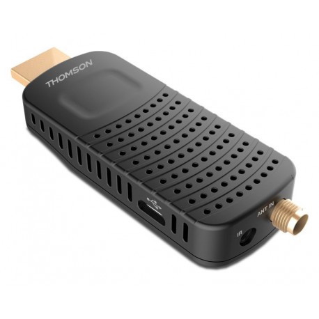 OPRAVENÉ - THOMSON DVB-T/T2 tuner HDMI stick THT 82/ Full HD/ H.265/HEVC/ externí anténa/ EPG/ PVR/ HDMI/ USB/ micro USB...