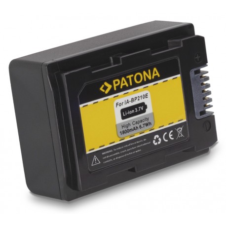 PATONA baterie pro digitální kameru Samsung IA-BP210E 1800mAh