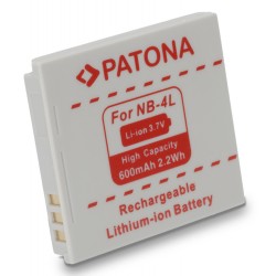 PATONA baterie pro foto Canon NB-4L 600mAh