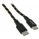 PATONA kabel USB-C/USB-C, Power delivery 30W, opletený, 60cm