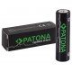 PATONA nabíjecí baterie 18650 Li-lon 3500mAh PREMIUM 3,7V vyvýšený plus pól