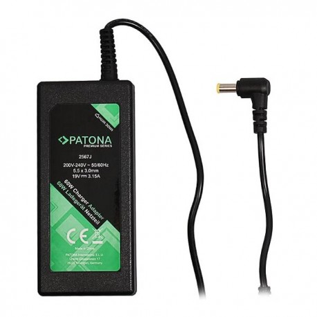 PATONA napájecí adaptér k ntb/ 19V/3,15A 60W/ konektor 5,5x3mm+pin/ SAMSUNG PREMIUM/ délka kabelu 2,5 m
