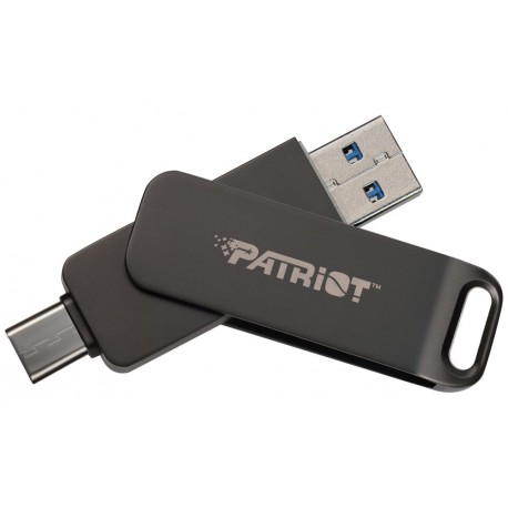 PATRIOT RAGE R550 128GB / USB Typ-A + USB Typ-C / USB 3.2 Gen 1 / šedá