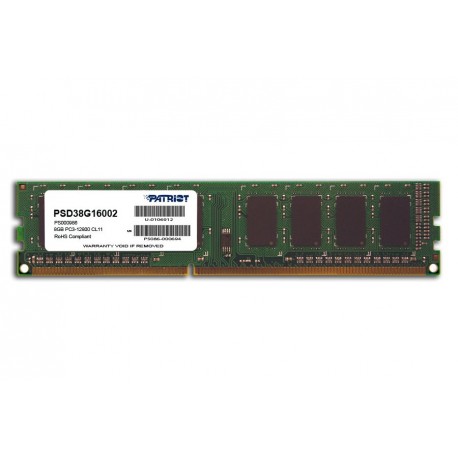PATRIOT Signature 8GB DDR3 1600MHz / DIMM / CL11 / SL PC3-12800