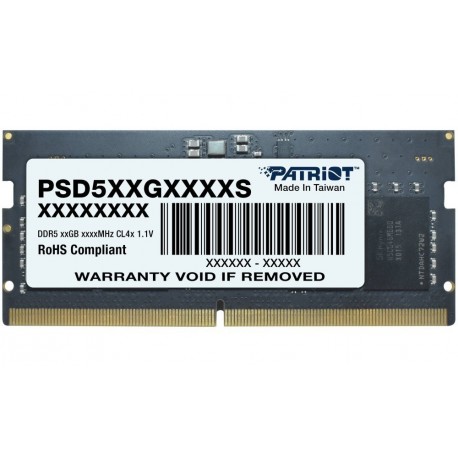 PATRIOT Signature Line 12GB DDR5 5600MT/s / SO-DIMM / CL46 / 1,1V