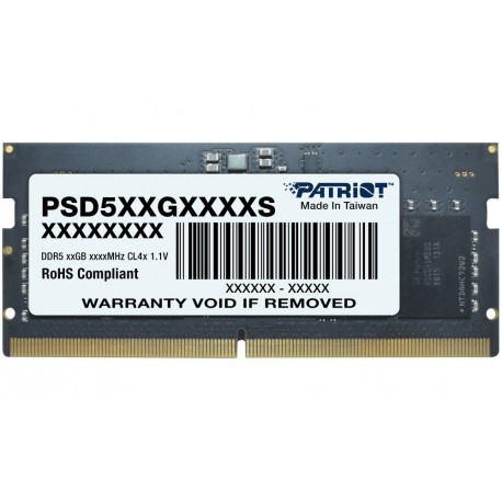 PATRIOT Signature Line 16GB DDR5 5600MT/s / SO-DIMM / CL46 / 1,1V