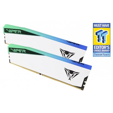 PATRIOT VIPER ELITE 5 WHITE RGB 32GB DDR5 7000MHz / DIMM / CL38 / Kit 2x 16GB