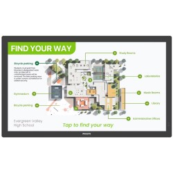 Philips panel –  55", VA - UHD, 24/7, 450 / 500cd, anti-glare, anti-fingerprint, HDMI, DP, USB, GLAN