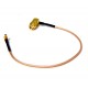 Pigtail MMCX - RSMA MALE 90° úhlový, RG316