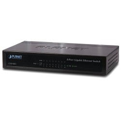 Planet GSD-803 switch  10/100/1000 (8x1000Base-T), EuP, 802.3az, kov, fanless