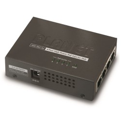 Planet HPOE-460 PoE injektor, 4x 1Gbps PoE 802.3at 30/120 W