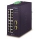 Planet IGS-1820TF Průmyslový Switch 16x1Gb, 2xSFP, dual 12-48VDC/24VAC, -40~+75°C, fanless