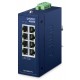 Planet IGS-800T-PN Kompaktní Průmyslový PROFINET Switch 8x1Gb RJ45, -40 +75°C, IP30, EFT+ESD, 9-48VDC, fanless