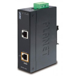 Planet IPOE-162 PoE injektor IEEE802.3at, 30W, Gigabit, DIN, IP30, -40~75°C, 12-48VDC