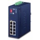 Planet IPOE-470 PoE průmyslový injektor, 8x 1Gb, 4x 802.3bt 95/240W, DIN, IP30, -40~75°C, 48-54VDC