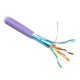 PLANET kabel FTP, drát, 4pár, Cat 5e, LS0H, Dca, Planet Elite, balení 305m, fialový