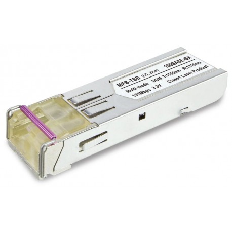 Planet MFB-TSB, SFP modul, 100Base-BX, multimode, WDM, TX:1550nm, DDM supported, 2km, -40~85°C