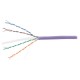 PLANET NO kabel UTP, drát, 4pár, Cat 6, LS0H, Dca, balení 305m, fialový
