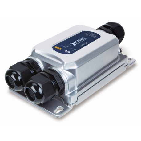 Planet průmyslový PoE injektor 802.3bt, 60W, Gigabit, IP67+IK10, -40~75°C, 24-56VDC-input