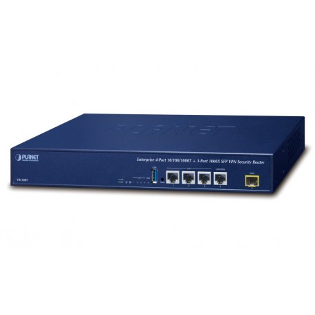 Planet VR-300F Enterprise router/firewall VPN/VLAN/QoS/HA/AP kontroler, 2x WAN (SD-WAN), 3x LAN, 1x SFP