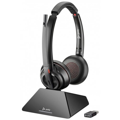 Poly Savi 8220 - Savi 8200 series - náhlavní souprava - náhlavní - DECT / Bluetooth - bezdrátový