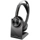 Poly Voyager Focus 2 Microsoft Teams Certified USB-C-C Headset +USB-C/A Adapter +Charging Stand