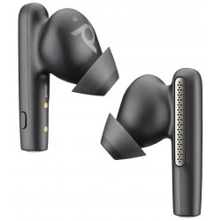 Poly Voyager Free 60+ UC M Carbon Black Earbuds +BT700 USB-C Adapter +Touchscreen Charge Case