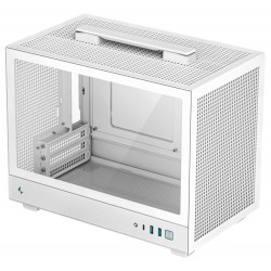 POŠKOZENÝ OBAL - DEEPCOOL skříň CH160 / miniITX / USB 3.0 / USB-C / prosklená bočnice / držadlo / bílá